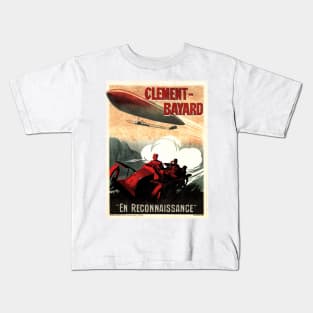 French Clement Bayard En Reconnaissance Auto Racing Vintage Car Kids T-Shirt